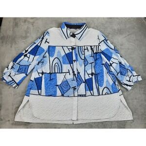 Moonlight Y S Fashion Blouse Top Womens Large Boho Artsy Lagenlook Art To Wear